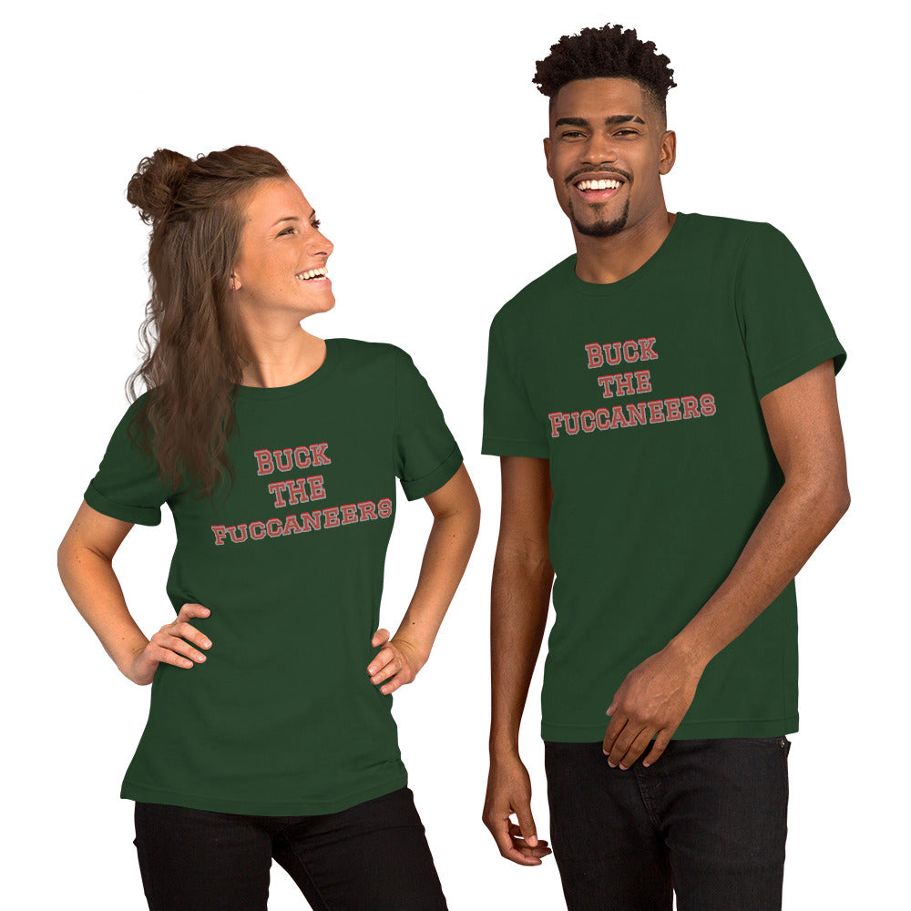 Buck the Fuccaneers NFL Meme Shirt (Tampa Bay Buccaneers Mock Rivalry) Unisex t-shirt