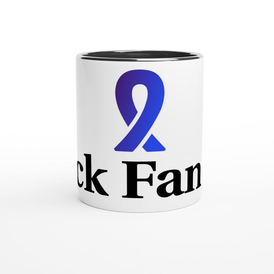 Cuck Fancer White 11oz Ceramic Mug with Color Inside