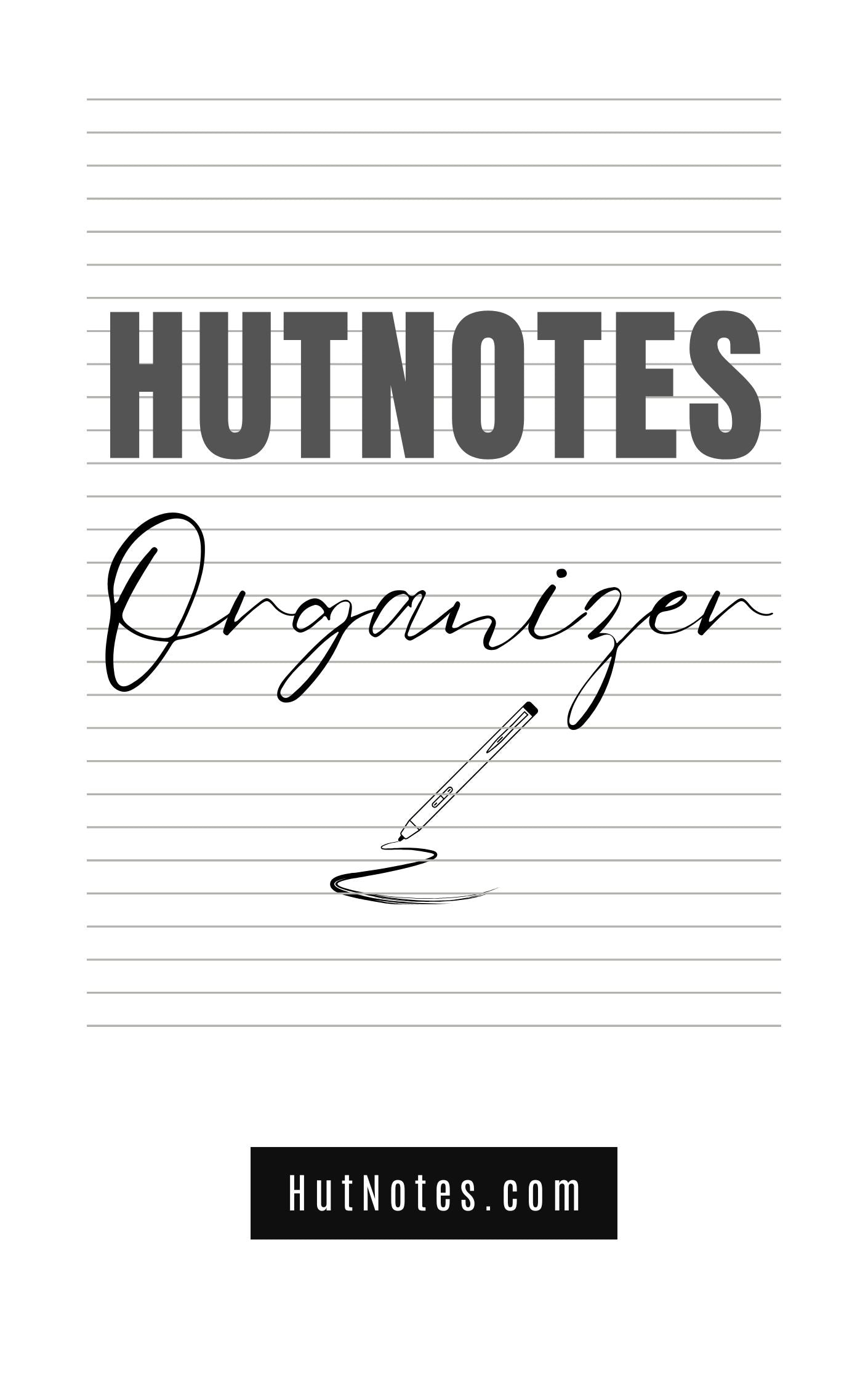 Hut Notes Guided PDF Organizer Workbook (Subscribed)