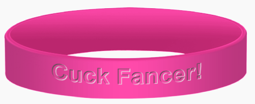 Cuck Fancer Pink Silicone Bracelet to show support for Cancer Patients