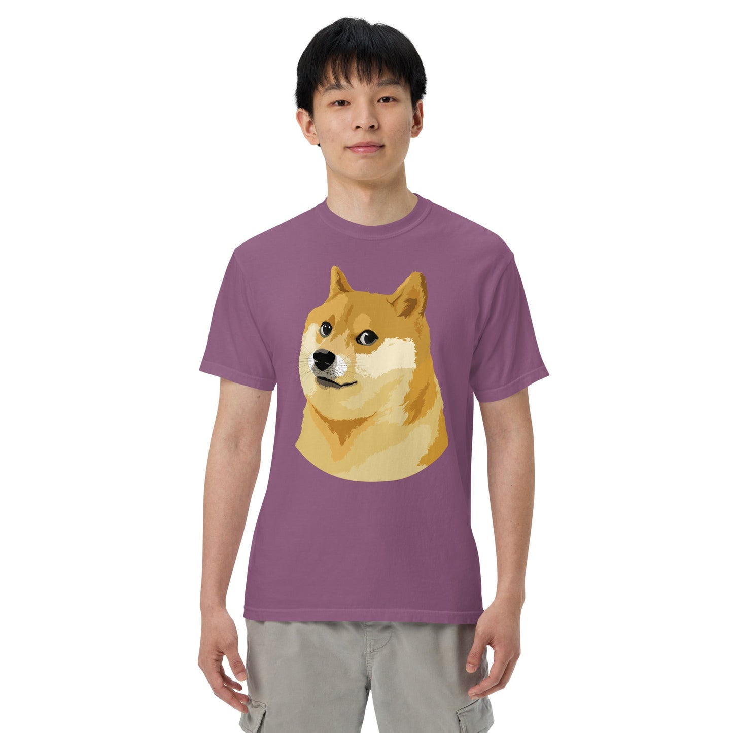 Doge Coin Meme Shiba Inu Dog Unisex heavyweight t-shirt