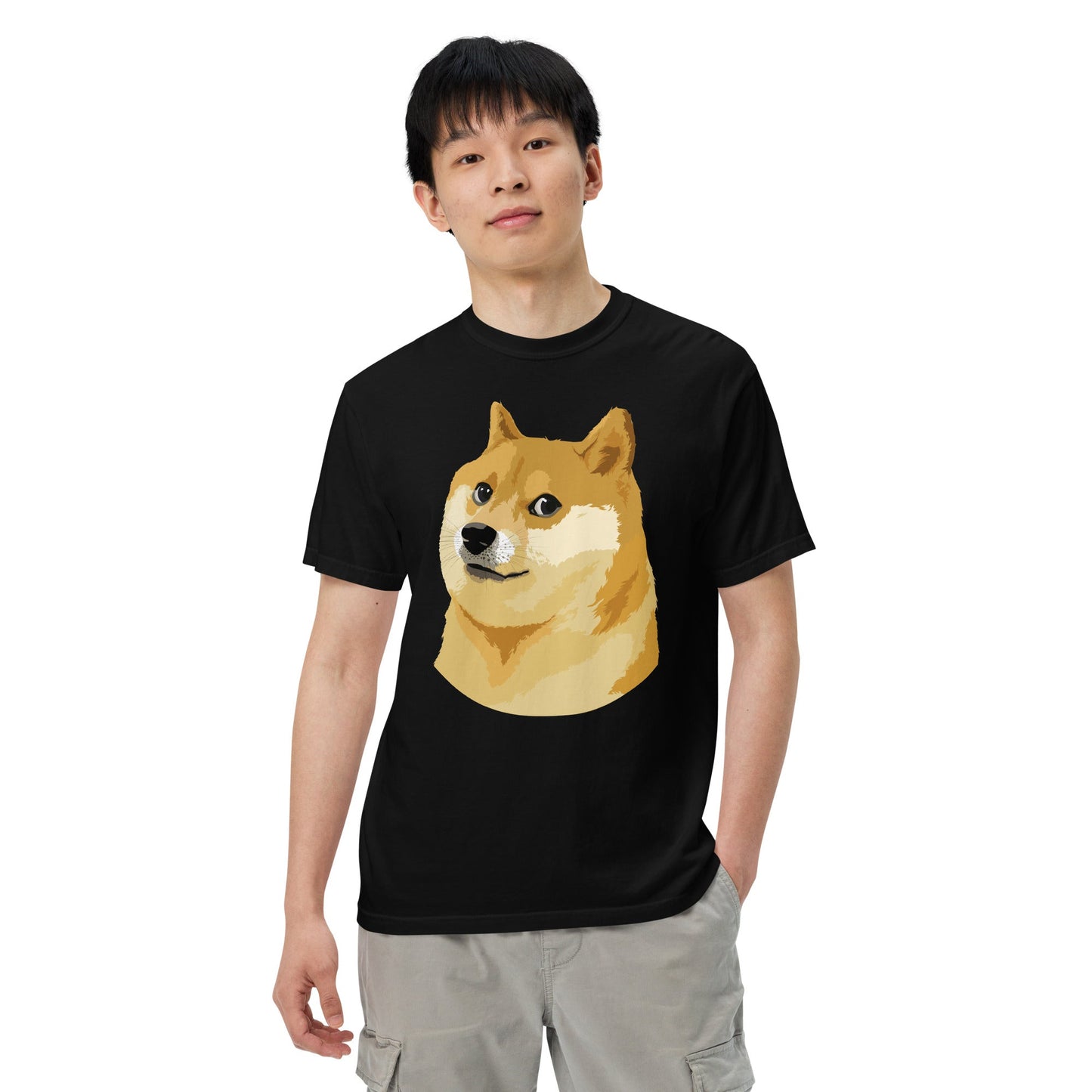 Doge Coin Meme Shiba Inu Dog Unisex heavyweight t-shirt