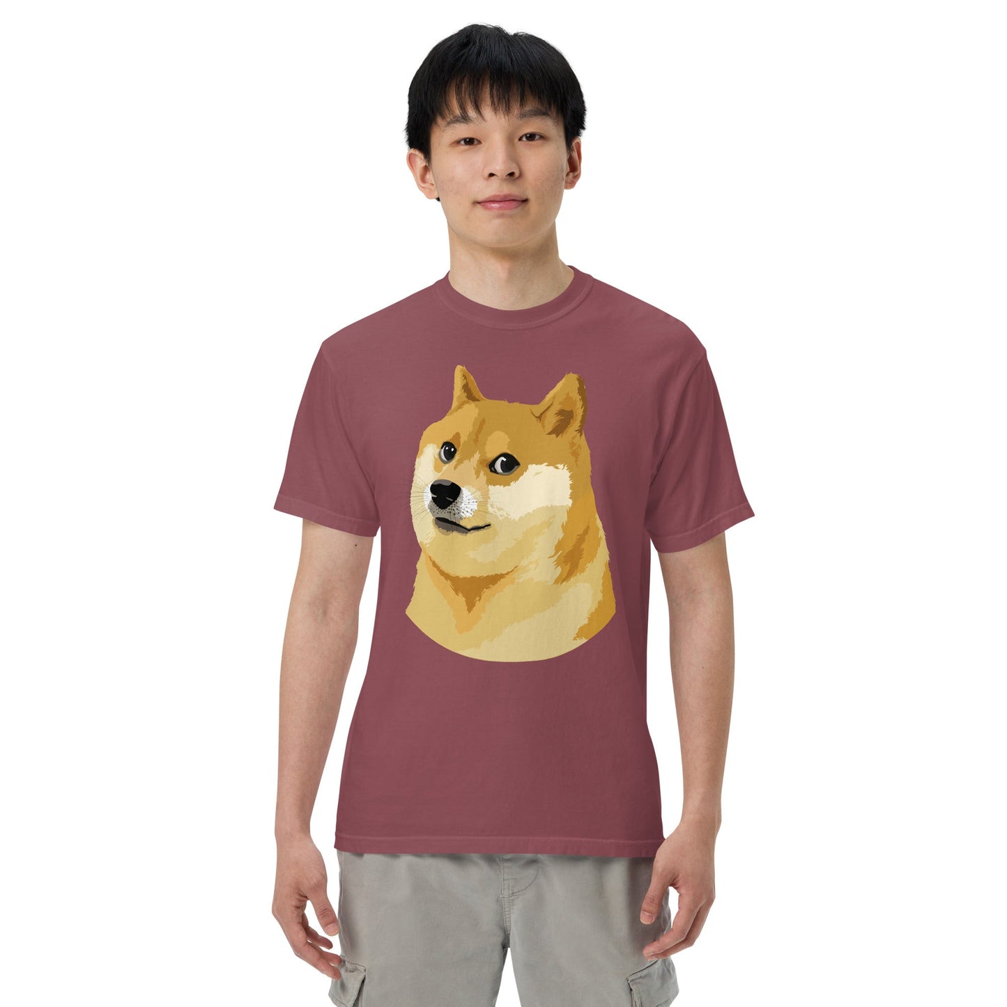 Doge Coin Meme Shiba Inu Dog Unisex heavyweight t-shirt