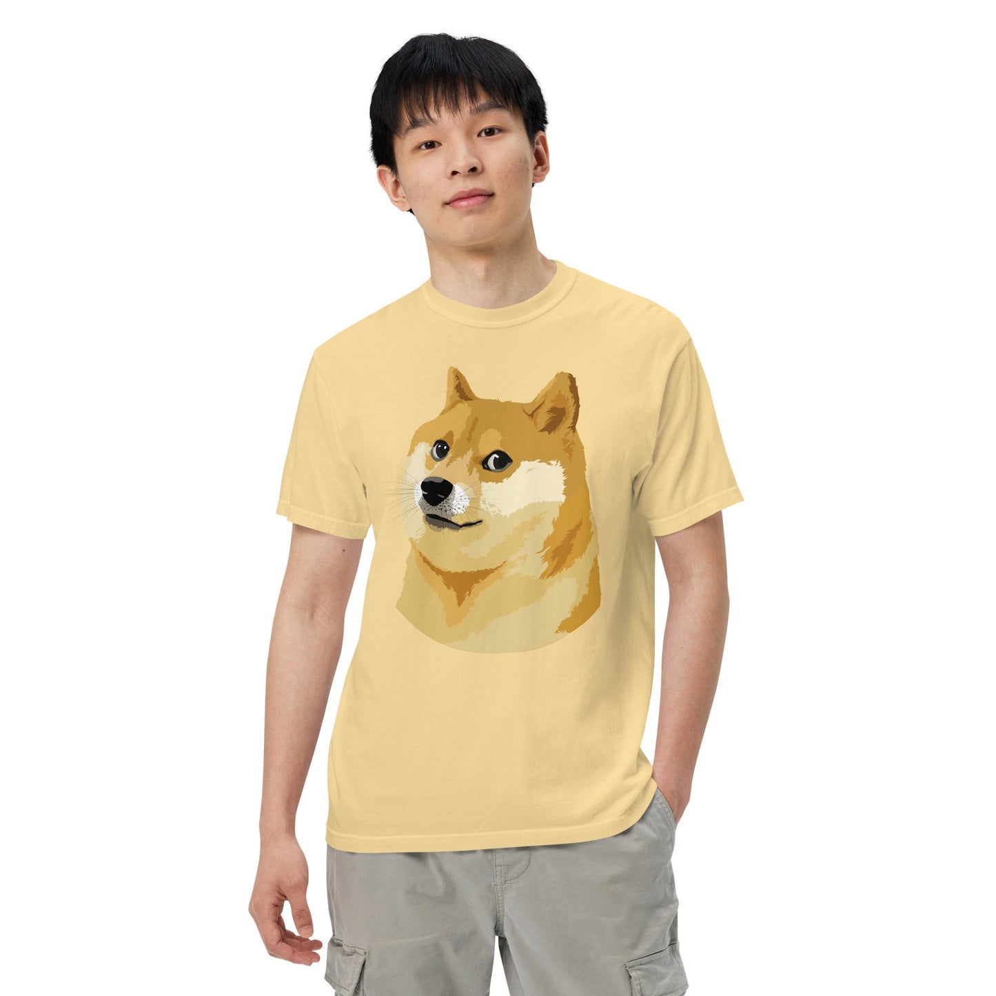 Doge Coin Meme Shiba Inu Dog Unisex heavyweight t-shirt