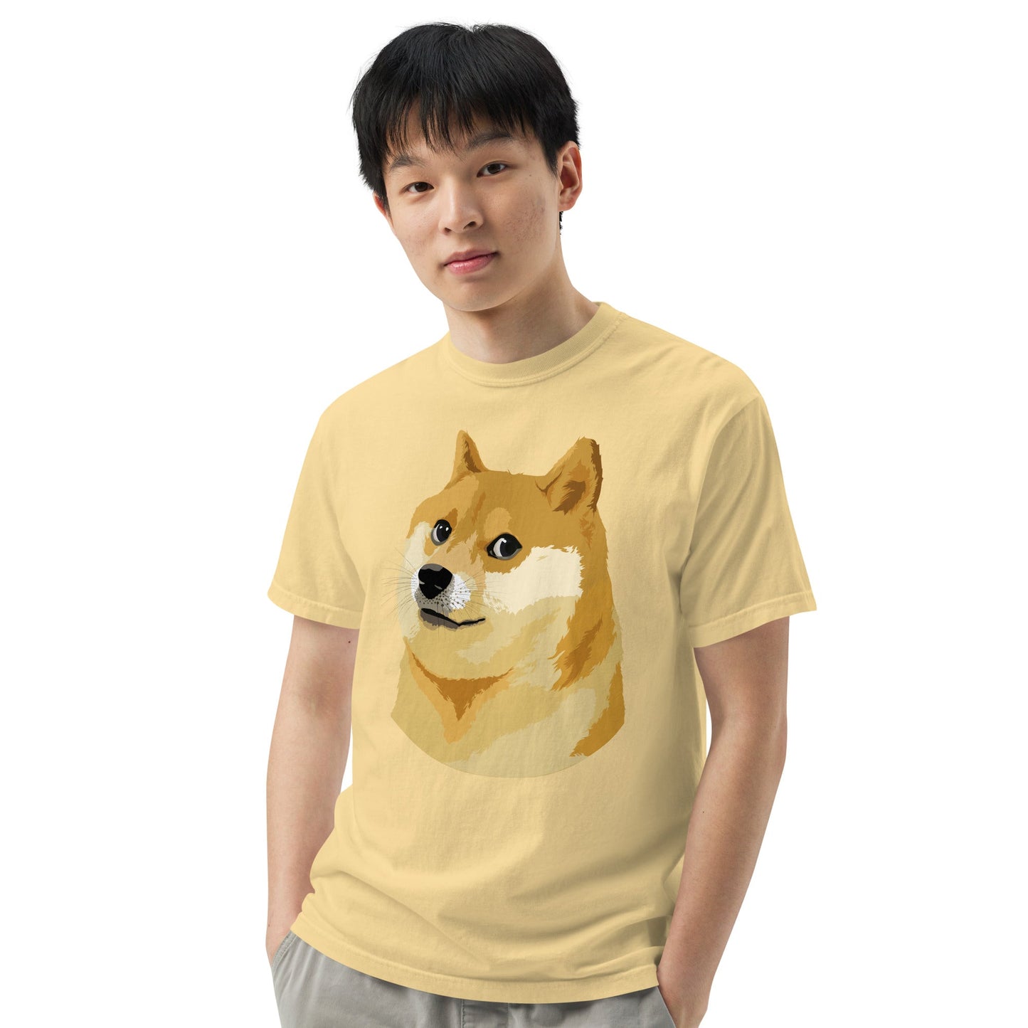 Doge Coin Meme Shiba Inu Dog Unisex heavyweight t-shirt