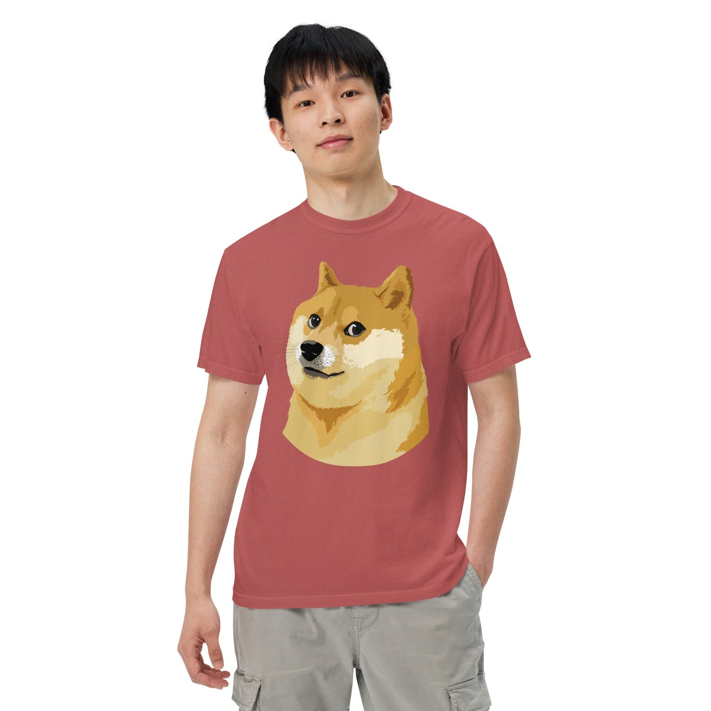 Doge Coin Meme Shiba Inu Dog Unisex heavyweight t-shirt