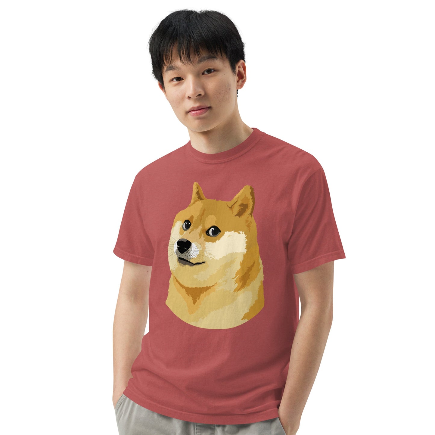 Doge Coin Meme Shiba Inu Dog Unisex heavyweight t-shirt