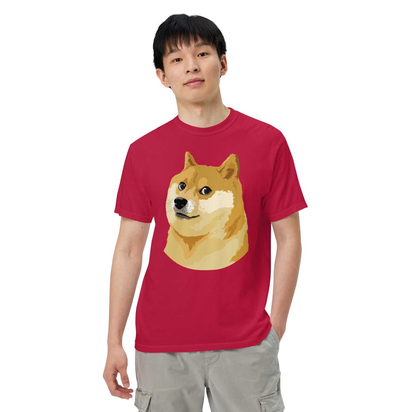 Doge Coin Meme Shiba Inu Dog Unisex heavyweight t-shirt