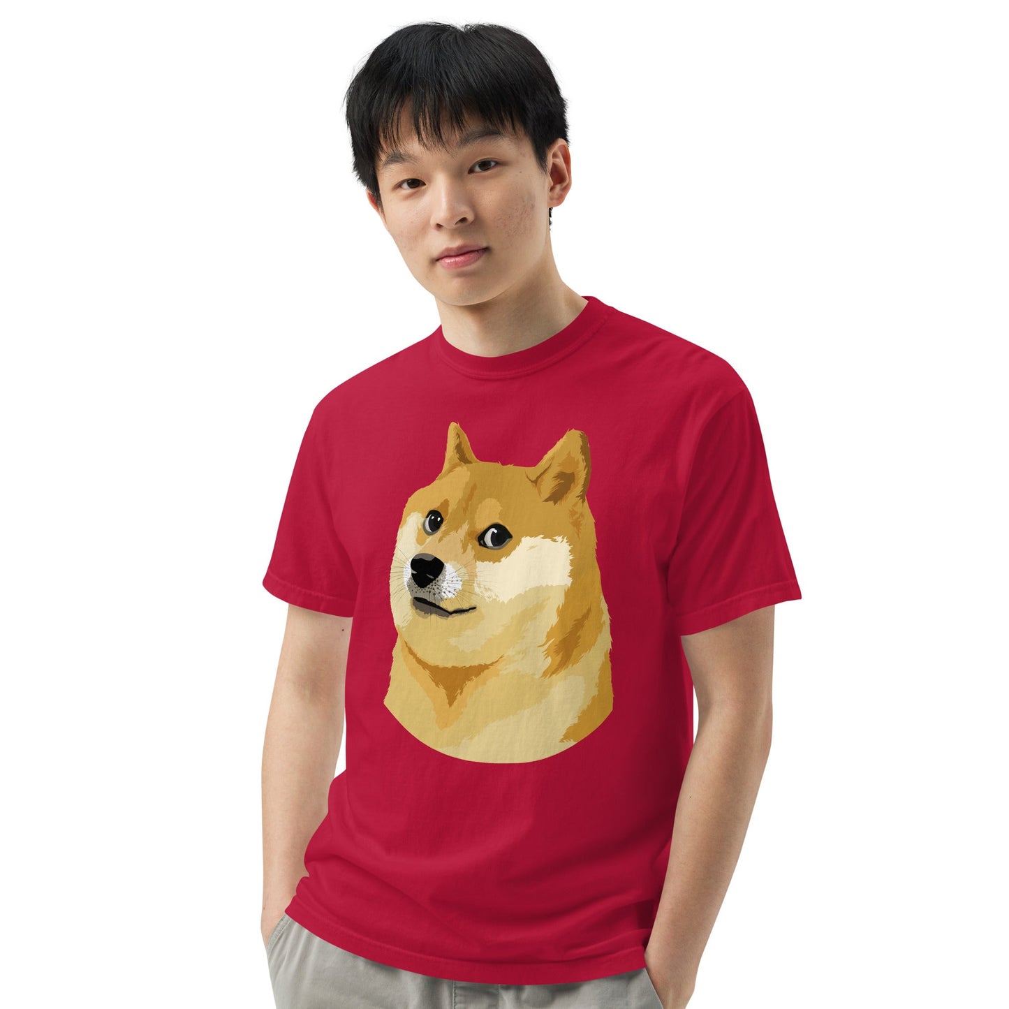 Doge Coin Meme Shiba Inu Dog Unisex heavyweight t-shirt