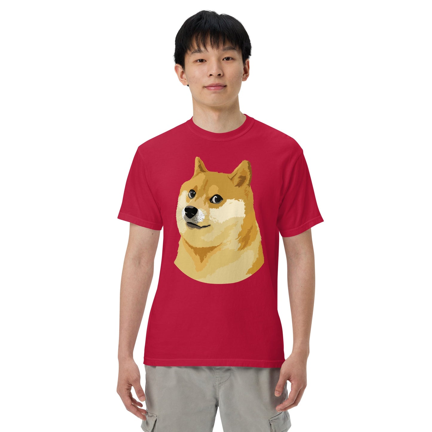 Doge Coin Meme Shiba Inu Dog Unisex heavyweight t-shirt