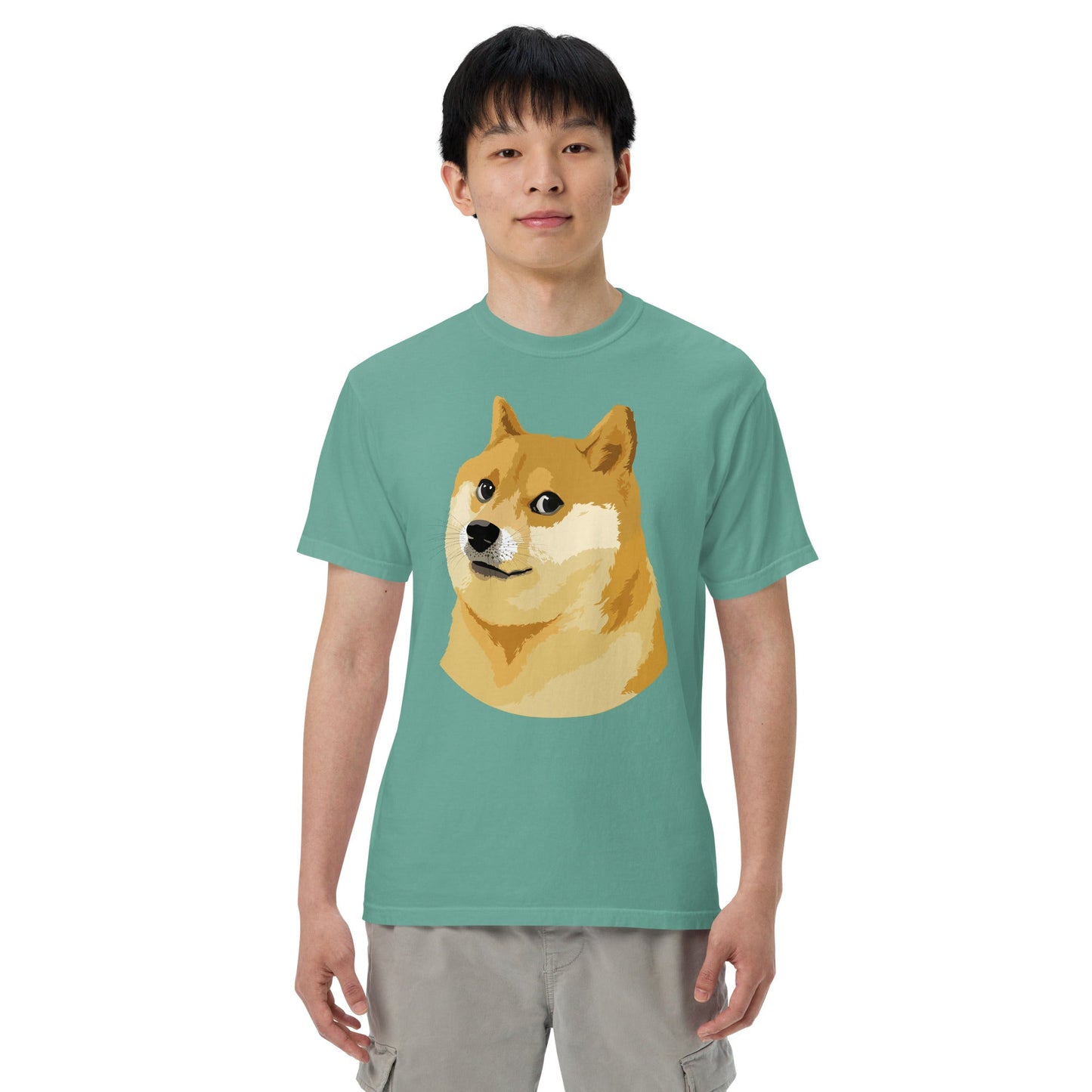 Doge Coin Meme Shiba Inu Dog Unisex heavyweight t-shirt