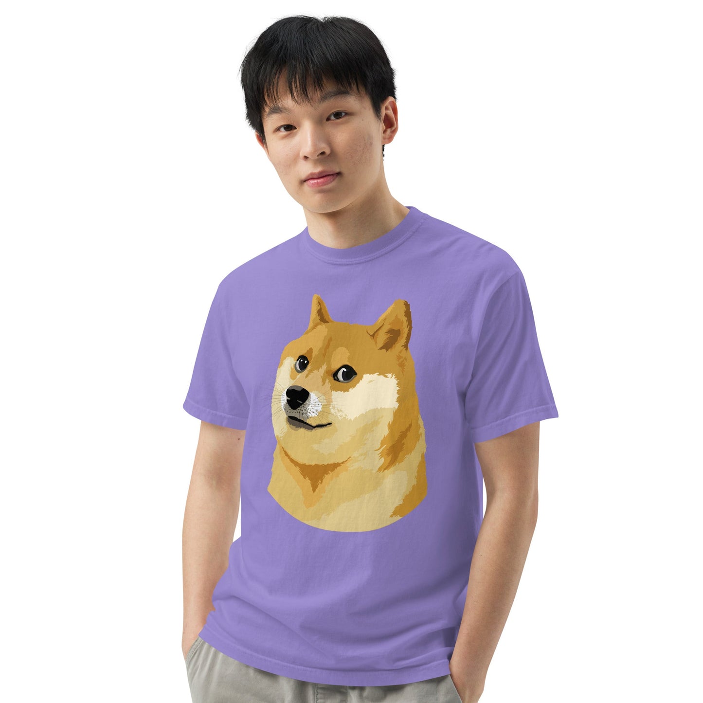 Doge Coin Meme Shiba Inu Dog Unisex heavyweight t-shirt