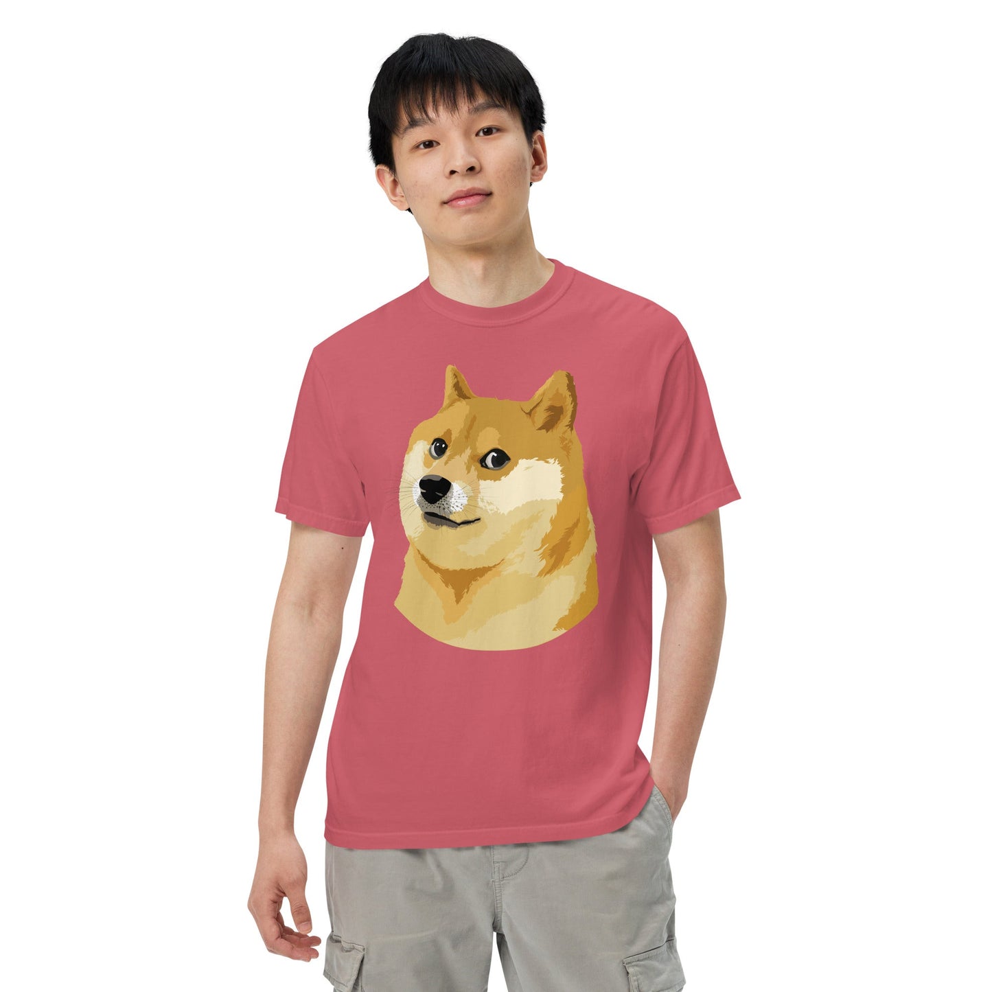 Doge Coin Meme Shiba Inu Dog Unisex heavyweight t-shirt