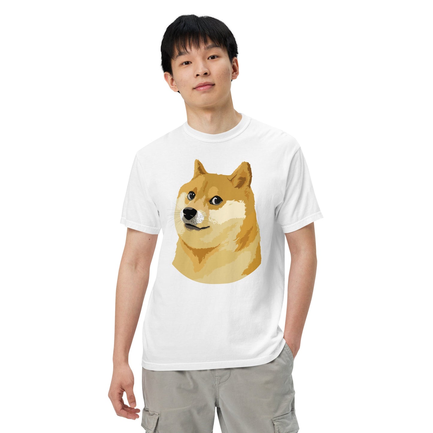 Doge Coin Meme Shiba Inu Dog Unisex heavyweight t-shirt