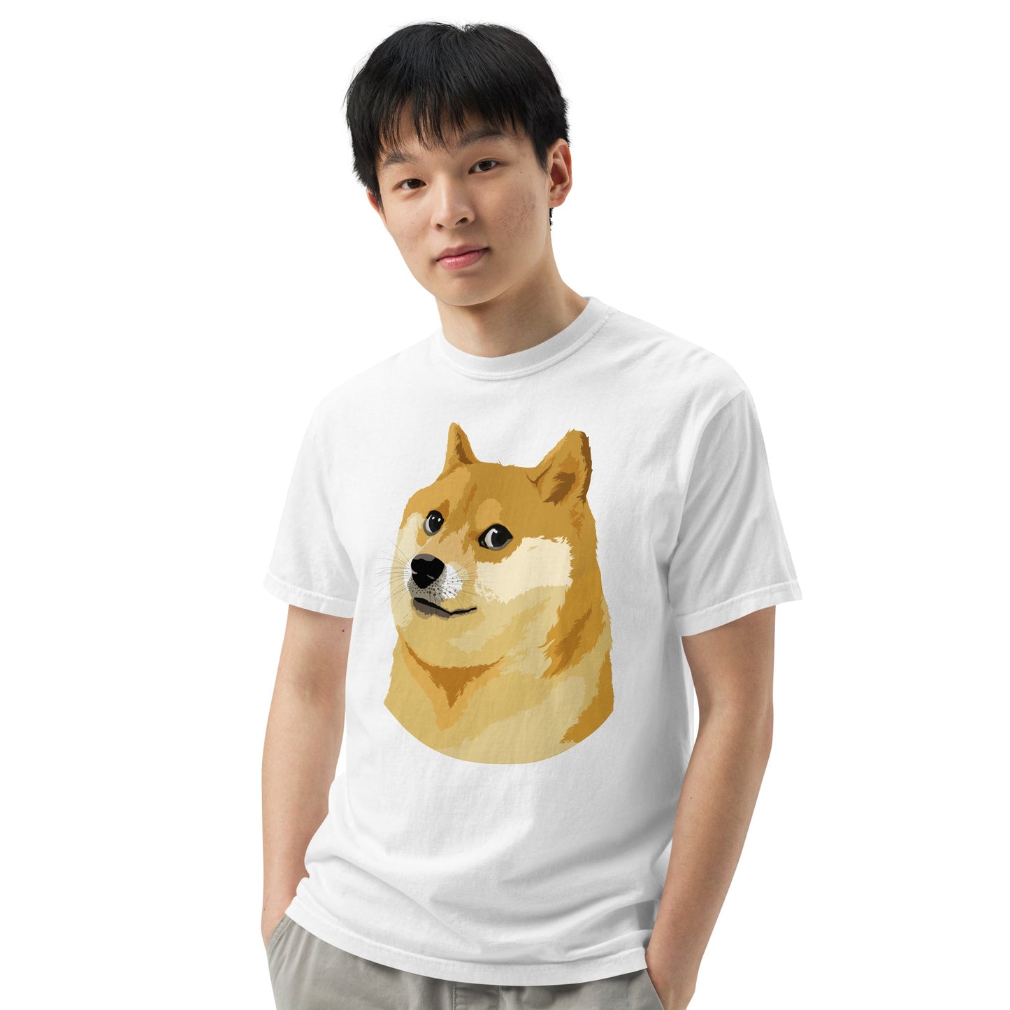 Doge Coin Meme Shiba Inu Dog Unisex heavyweight t-shirt