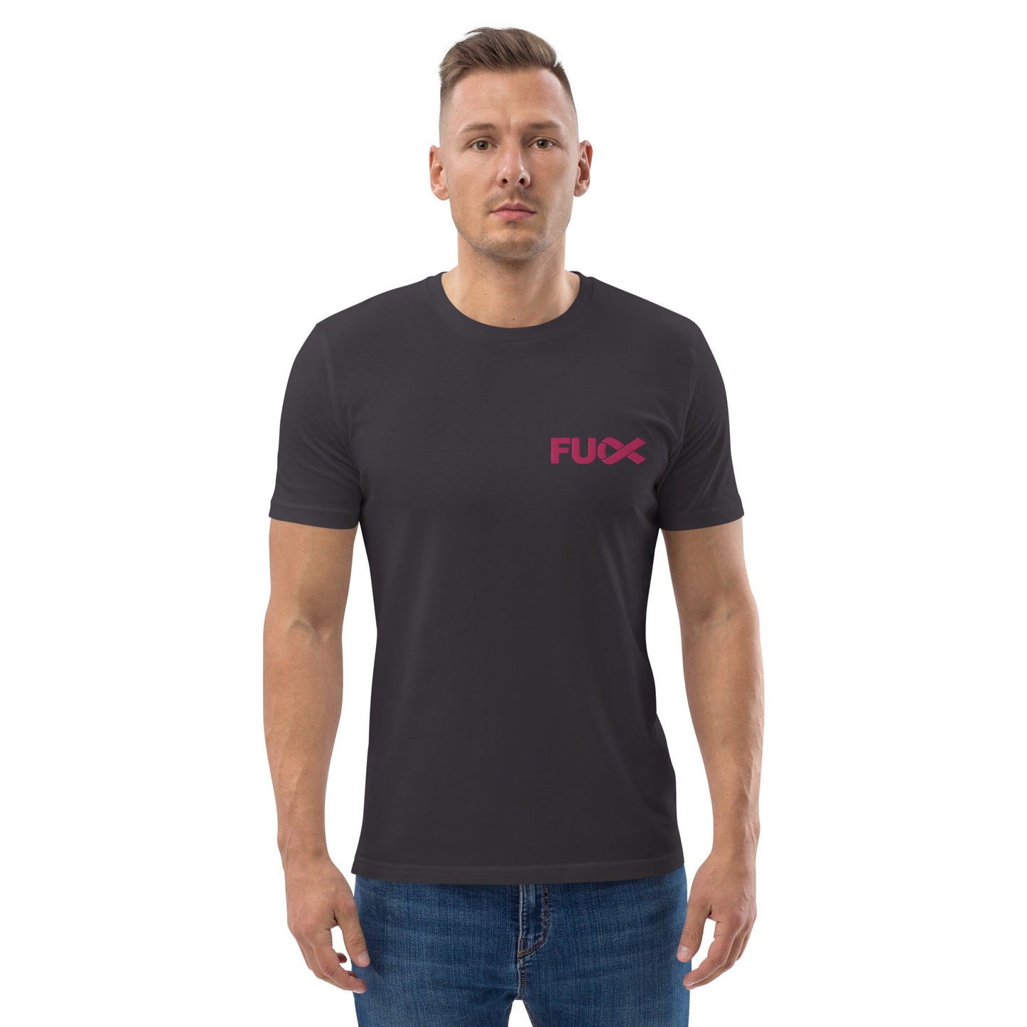 FU Cancer Unisex organic cotton t-shirt Emroidered (Fuck Cancer)