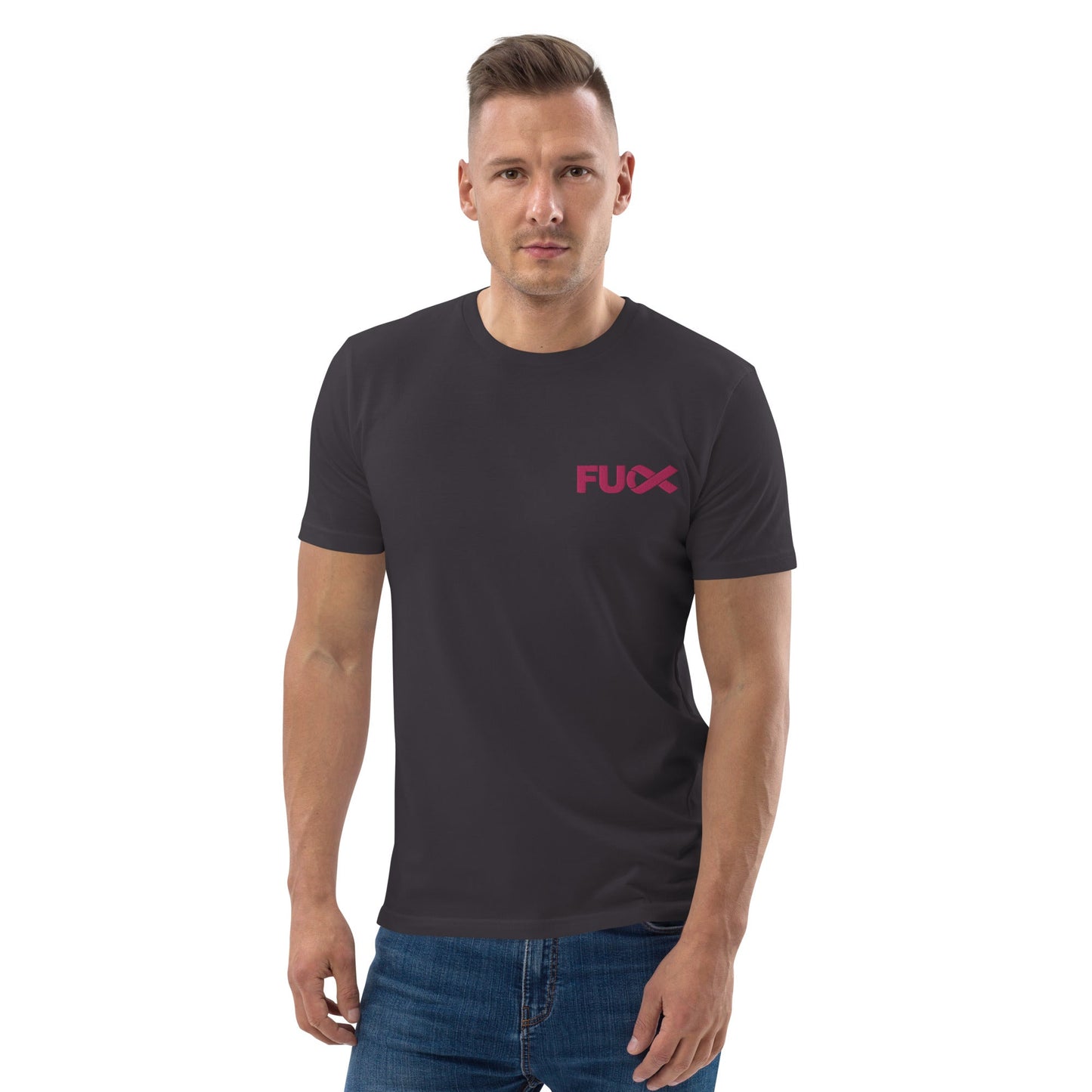 FU Cancer Unisex organic cotton t-shirt Emroidered (Fuck Cancer)