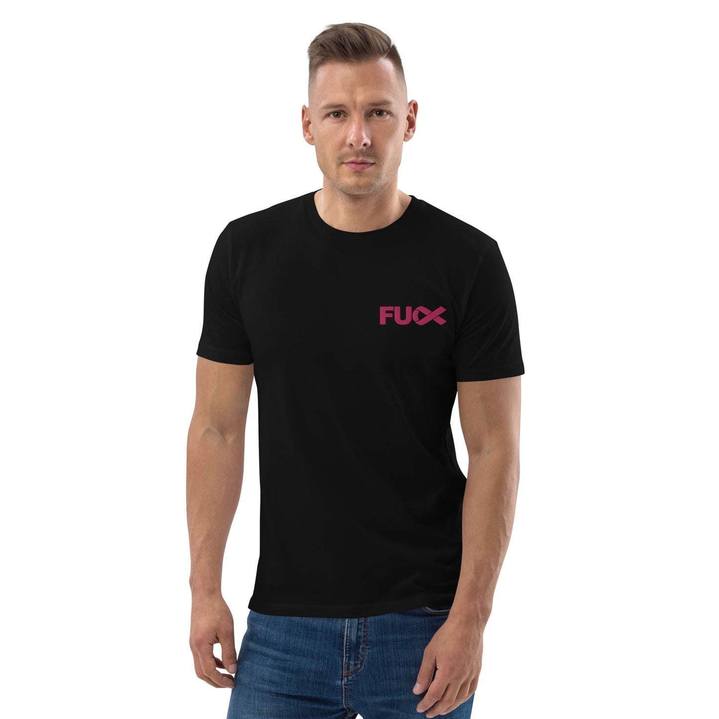 FU Cancer Unisex organic cotton t-shirt Emroidered (Fuck Cancer)