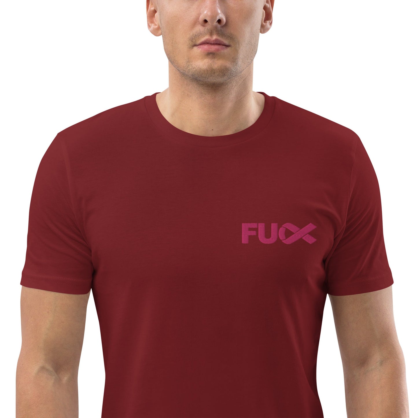 FU Cancer Unisex organic cotton t-shirt Emroidered (Fuck Cancer)