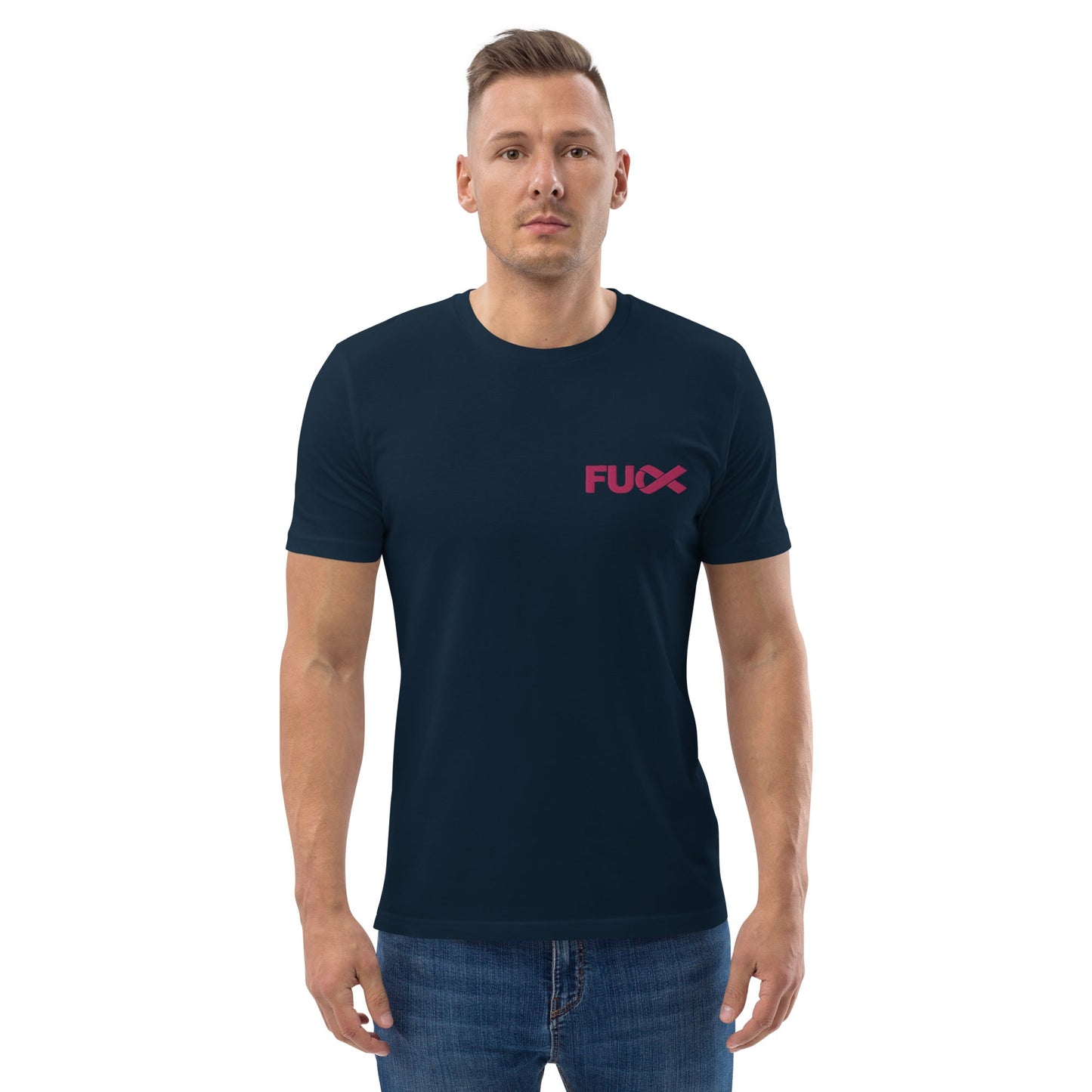 FU Cancer Unisex organic cotton t-shirt Emroidered (Fuck Cancer)