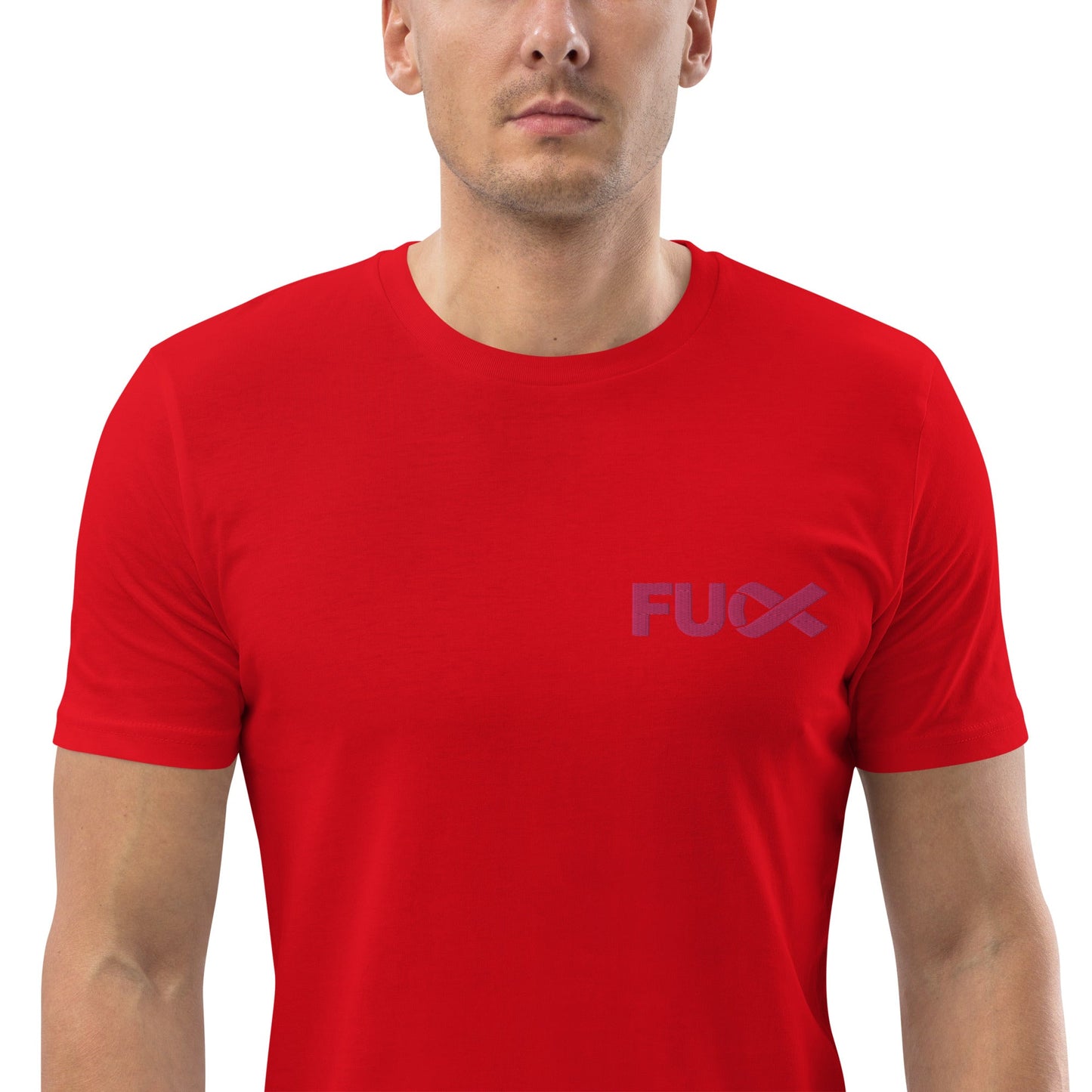 FU Cancer Unisex organic cotton t-shirt Emroidered (Fuck Cancer)