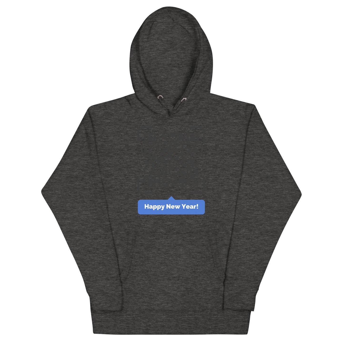 Happy New Year QR Code message Unisex Hoodie