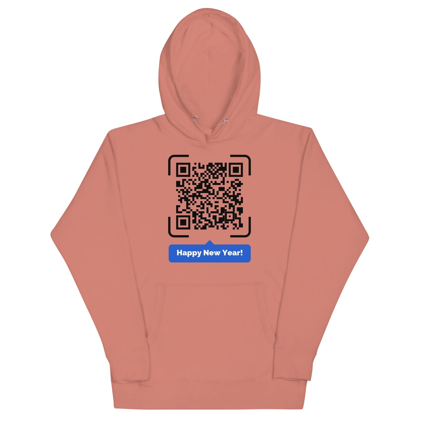 Happy New Year QR Code message Unisex Hoodie