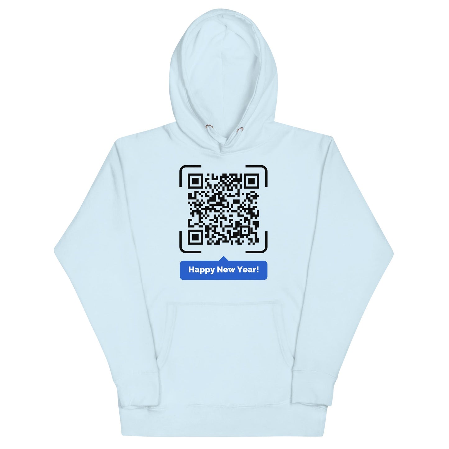 Happy New Year QR Code message Unisex Hoodie