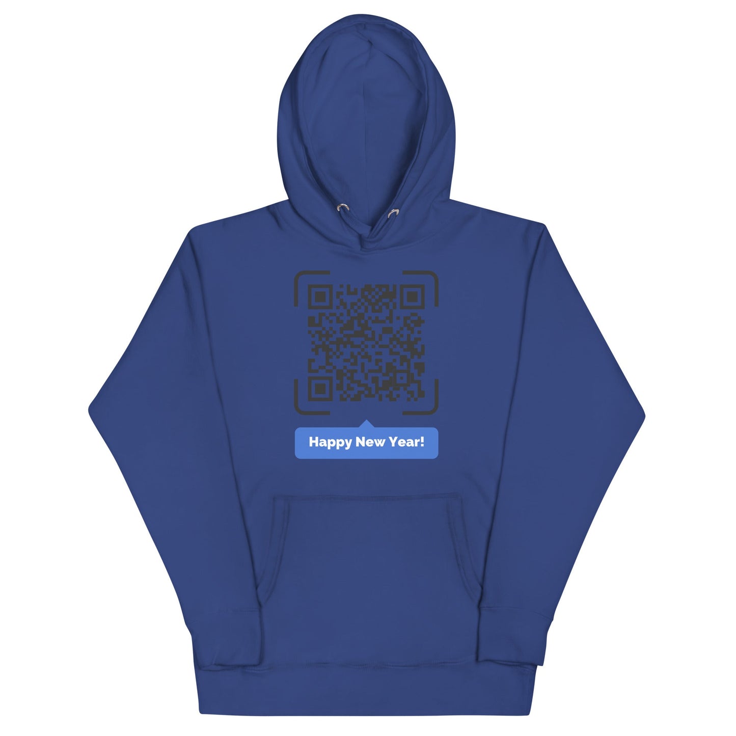 Happy New Year QR Code message Unisex Hoodie