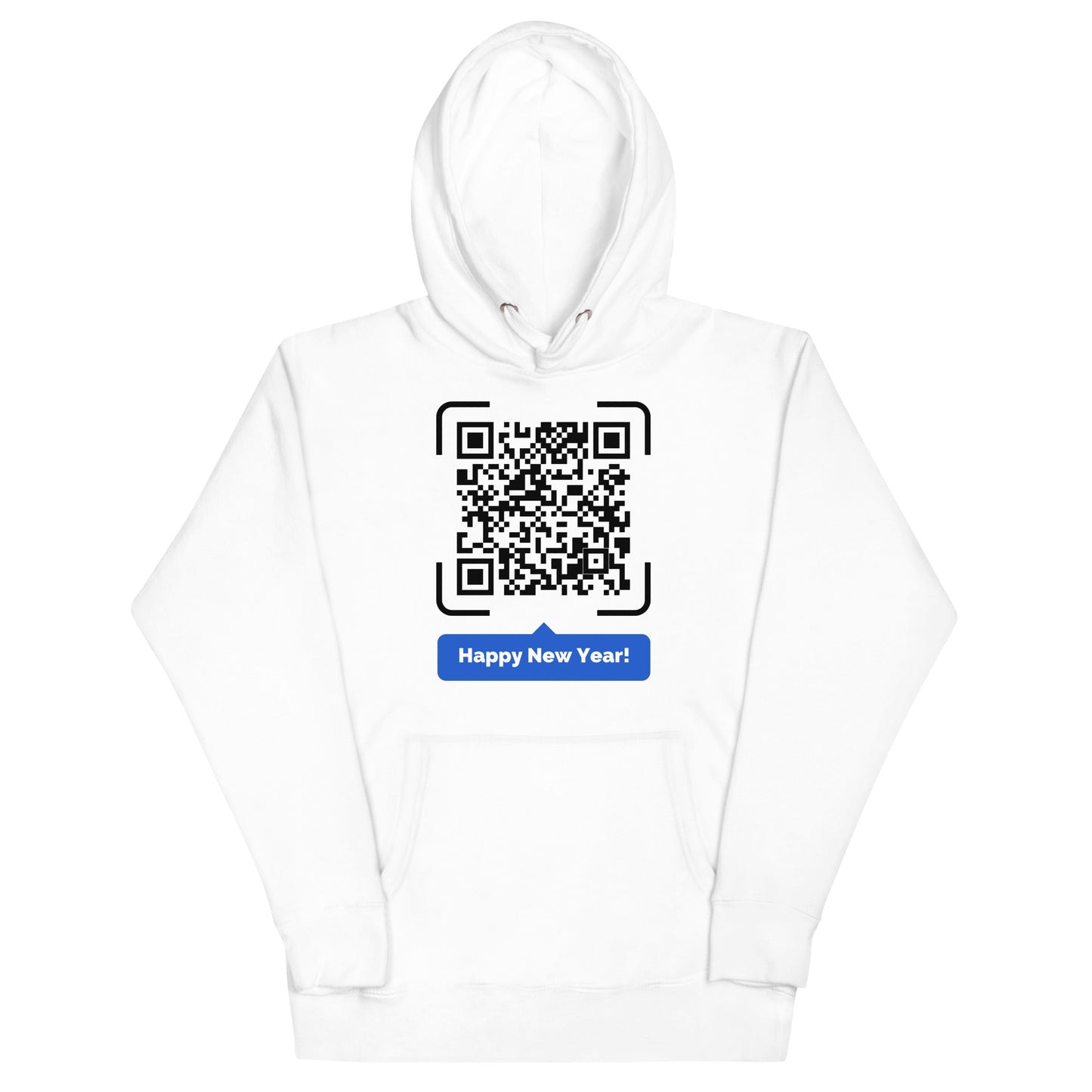 Happy New Year QR Code message Unisex Hoodie