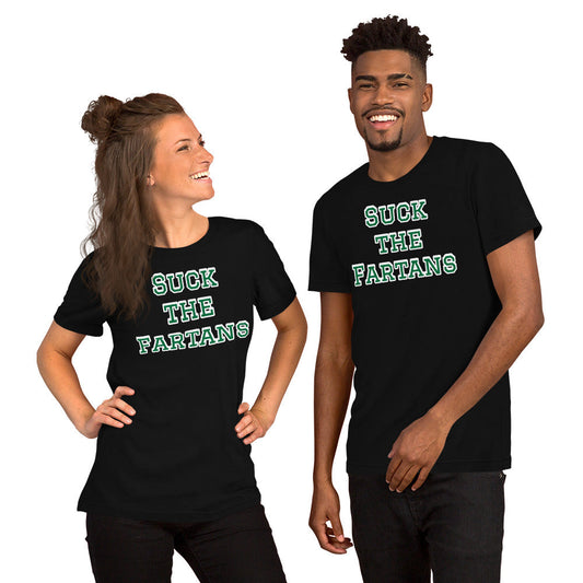 Suck the Fartans College Football Meme Shirt (Michigan State Spartans Mock Rivalry) Unisex tee