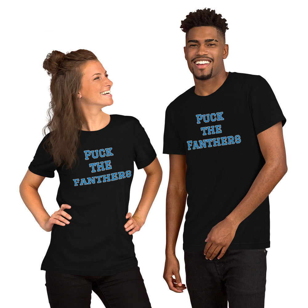 Puck the Fanthers NFL Meme Shirt (Carolina Panthers Mock Rivalry) Unisex t-shirt