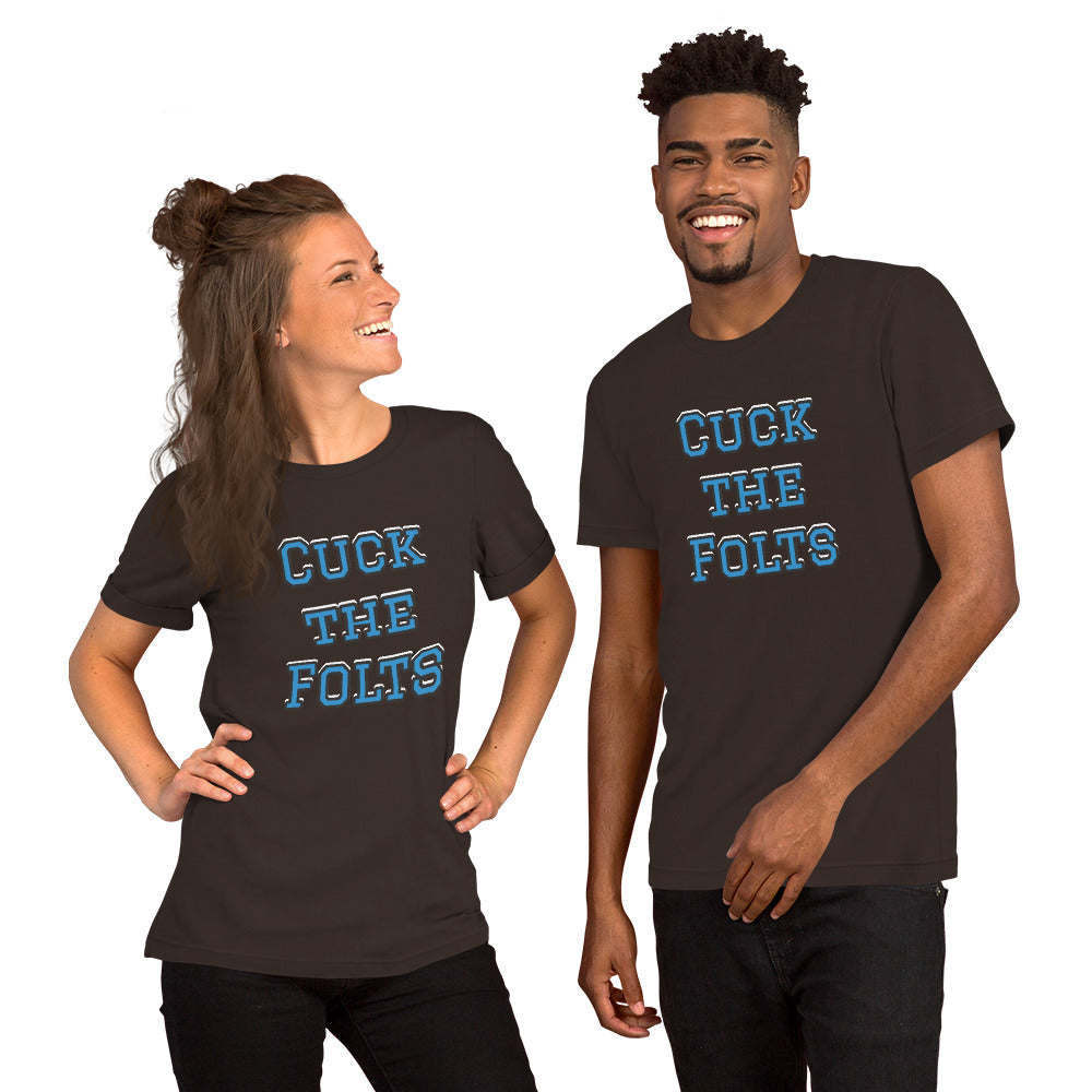 Cuck the Folts NFL Meme Shirt (Indianolis Colts Mock Rivalry) Unisex t-shirt