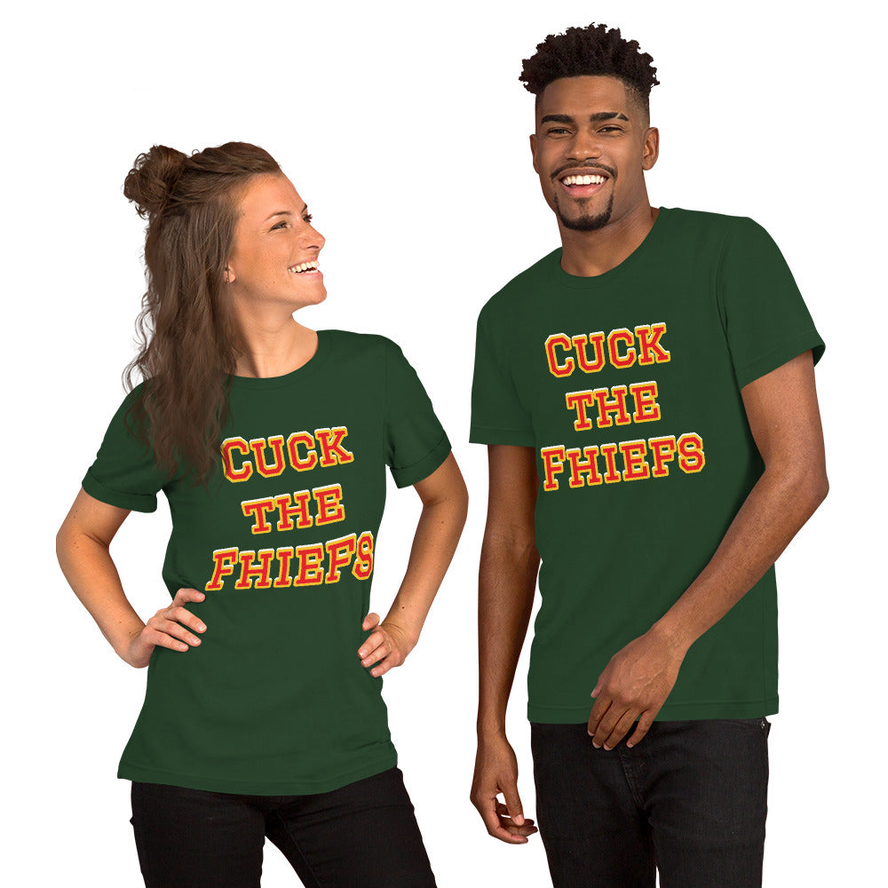 Cuck the Fhiefs Unisex t-shirt (Kansas City Chiefs Mock NFL Meme Shirt)