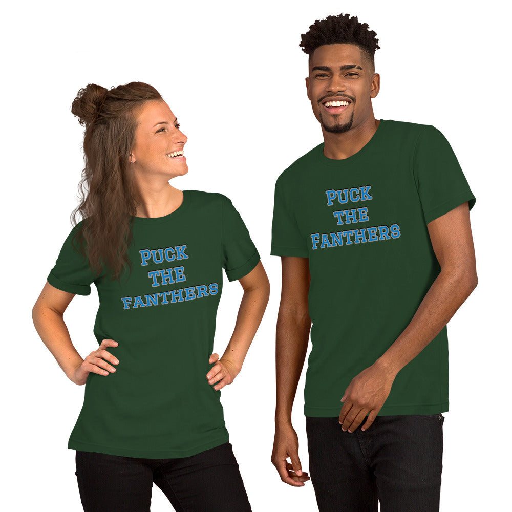 Puck the Fanthers NFL Meme Shirt (Carolina Panthers Mock Rivalry) Unisex t-shirt