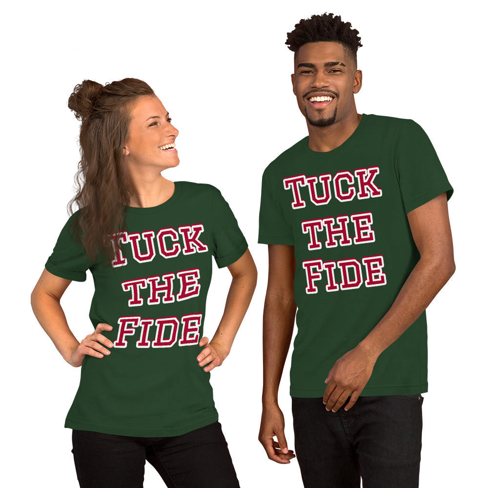 Tuck the Fide College Football Meme Shirt (Alabama Crimson Tide Mock Rivalry) Unisex tee