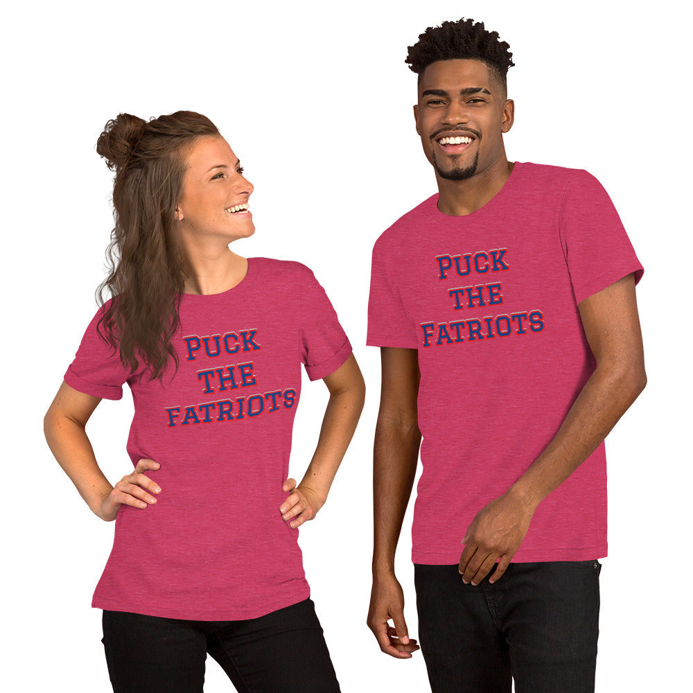 Puck the Fatriots NFL Meme Shirt (New England Patriots Mock Rivalry) Unisex t-shirt