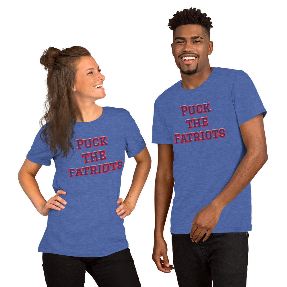 Puck the Fatriots NFL Meme Shirt (New England Patriots Mock Rivalry) Unisex t-shirt