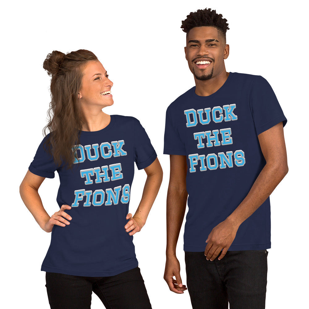 Duck the Fions NFL Meme Shirt (Detroit Lions Mock Rivalry) Unisex t-shirt