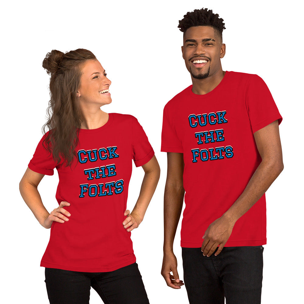 Cuck the Folts NFL Meme Shirt (Indianolis Colts Mock Rivalry) Unisex t-shirt