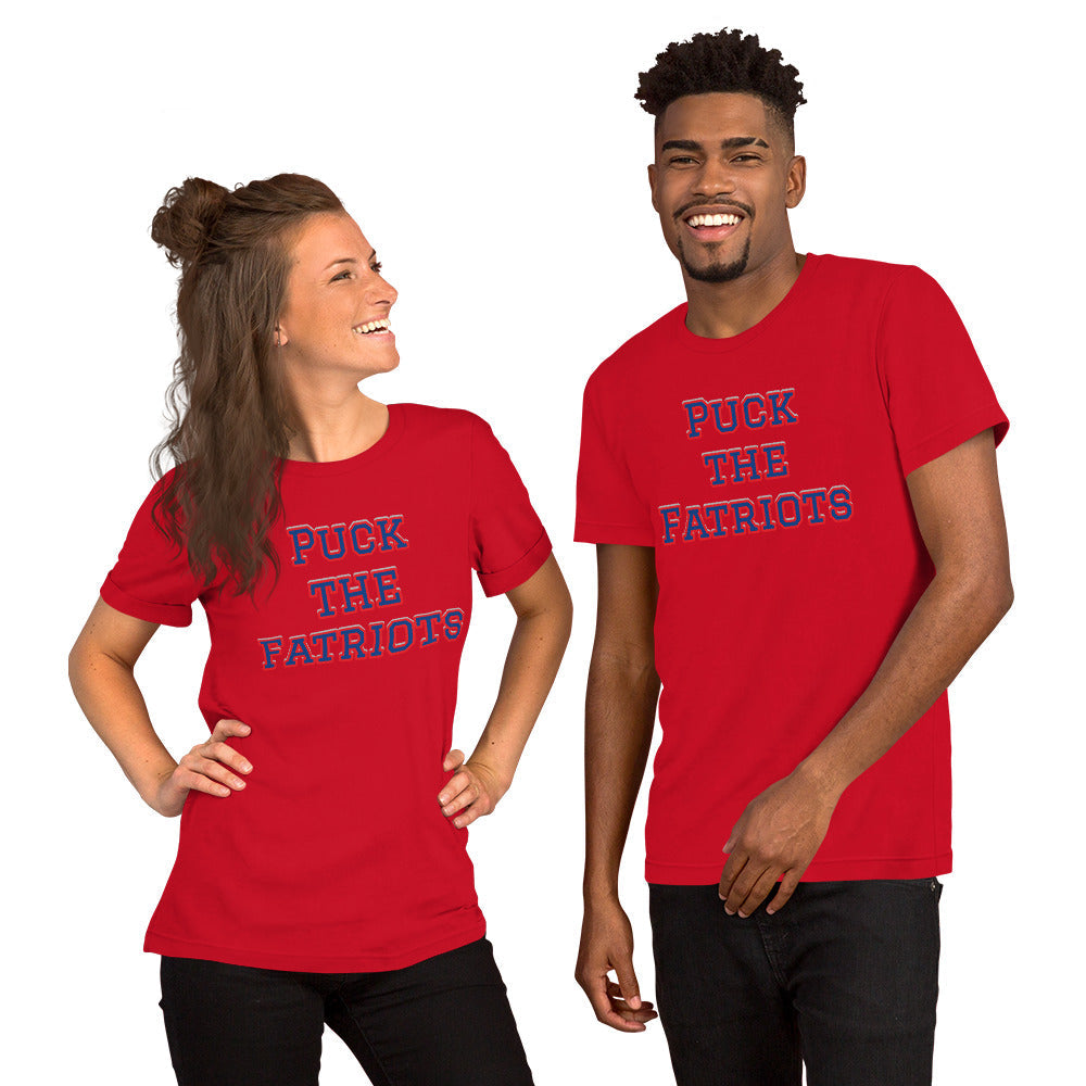 Puck the Fatriots NFL Meme Shirt (New England Patriots Mock Rivalry) Unisex t-shirt