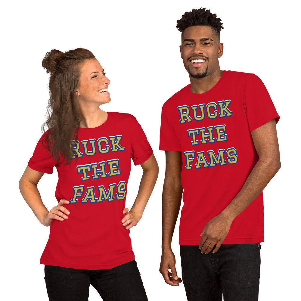 Ruck the Fams NFL Meme Shirt (Los Angeles Rams Mock Rivalry) Unisex t-shirt