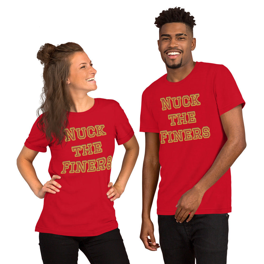 Nuck the Finers NFL Meme Shirt (San Francisco 49ers Mock Rivalry) Unisex t-shirt