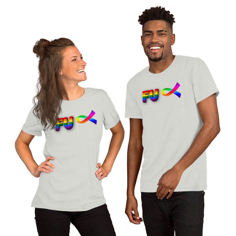 FU Cancer Gay Pride Unisex t-shirt